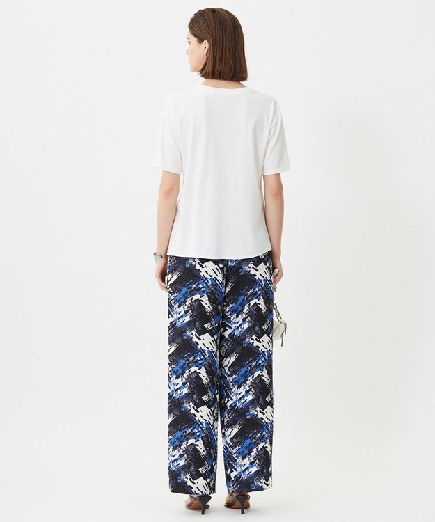 ICB L 【接触冷感・UVケア・吸水速乾・洗える】グレースジャージー イレギュラーヘムカットソー オフホワイト系