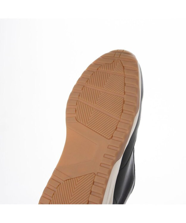 ing <ing>オールレザーレースアップスニーカー ブラック