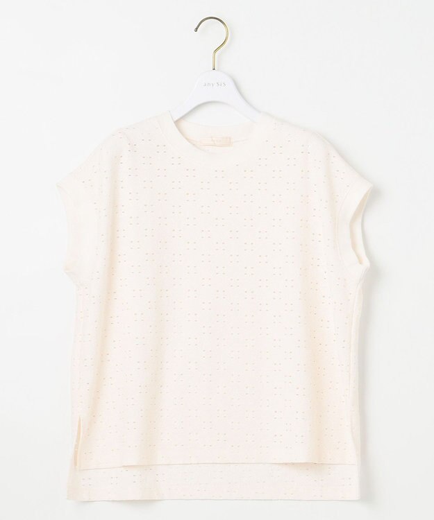 ANY SIS レーシージャカード カットソー オフホワイト