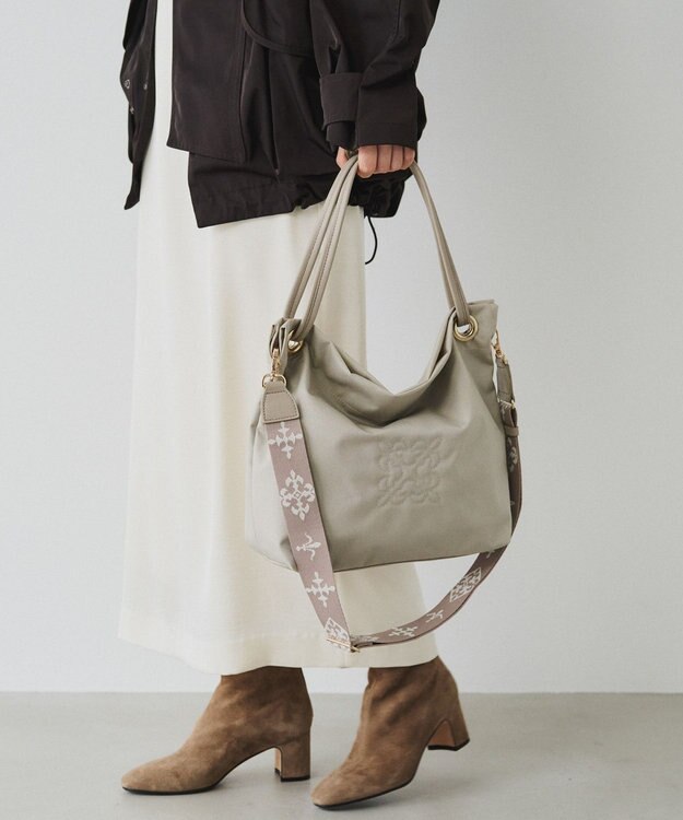 russet コーデュラナイロン3WAYトートバッグ(CE-1662) L.Greige