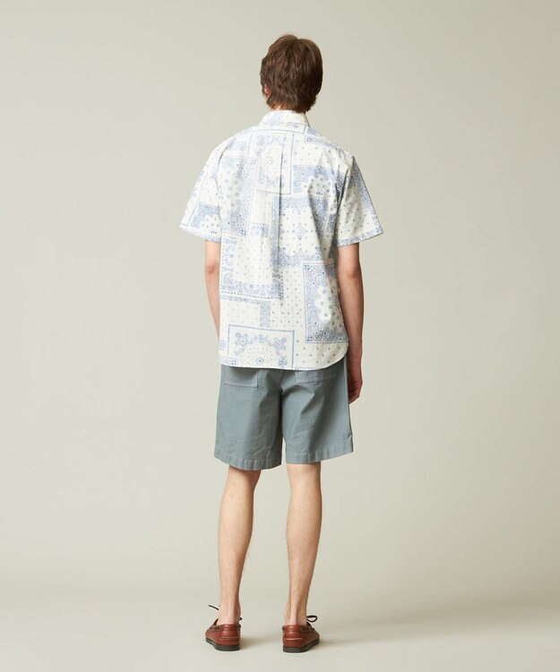 J.PRESS MEN ペイズリーバンダナプリント シャツ アイボリー系5