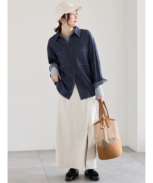 Te chichi ストレッチレーストップス《2026 spring catalog item》 サックスブルー