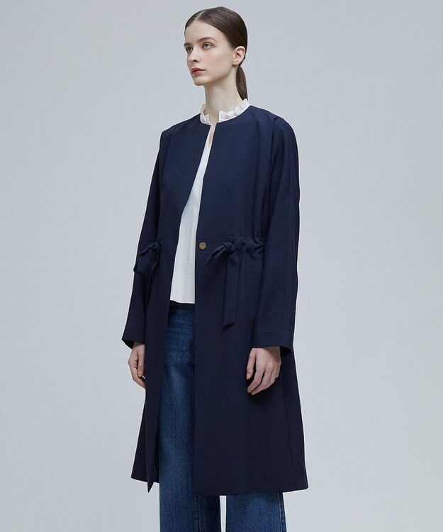 BEIGE， MARIE / ノーカラーコート Navy