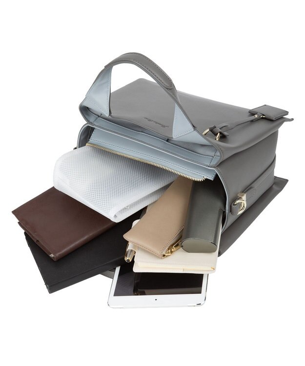 ACE BAGS & LUGGAGE Jewelna Rose アテナ ハンドバッグ ミドルサイズ 16321 ジュエルナローズ ダークグレー