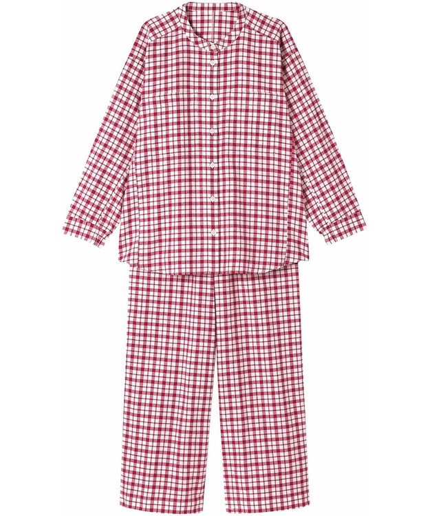 ワコール／睡眠科学 パジャマ 長袖 長ズボン 綿100%(本体) あったか レディース YDW470 睡眠科学／ワコール レッド