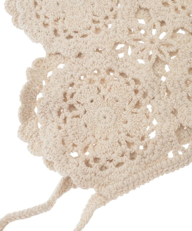 earth music&ecology レースバブーシュカ Ecru