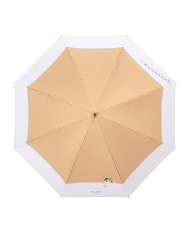 MOONBAT 【軽量】PAUL & JOE 晴雨兼用日傘 長傘 スウィンギングヌネット 一級遮光 遮熱 UV ベージュ