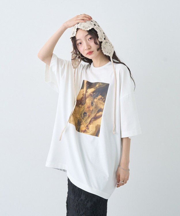 earth music&ecology レースバブーシュカ Ecru