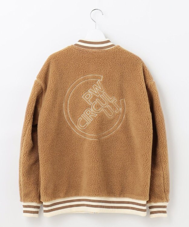 PW CIRCULUS 【WOMEN】【撥水/防風】リバーシブル ボア ジップアップ ブルゾン ベージュ×オレンジ