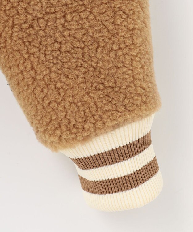 PW CIRCULUS 【WOMEN】【撥水/防風】リバーシブル ボア ジップアップ ブルゾン ベージュ×オレンジ