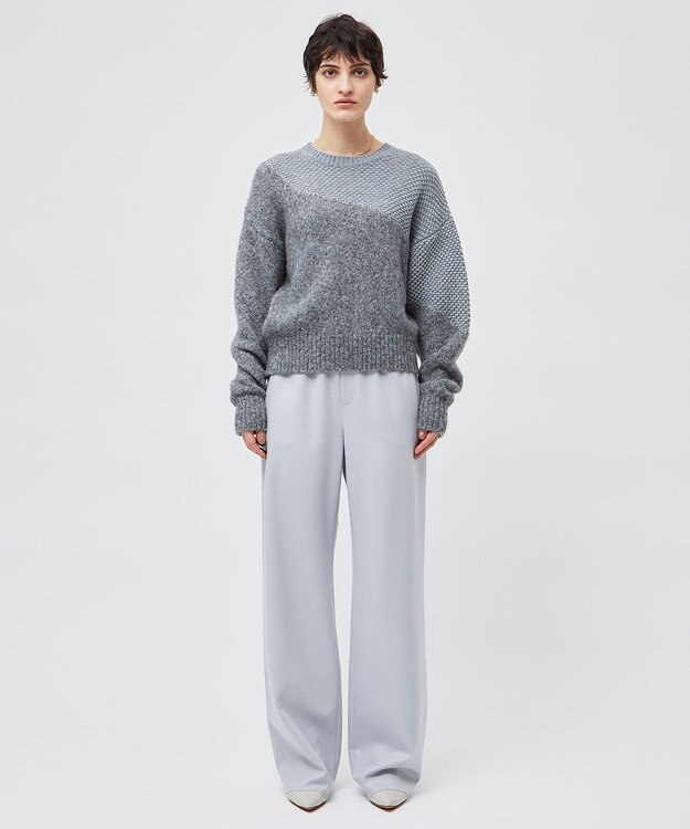 BEIGE， CORBY / ウエストゴムワイドパンツ Sax