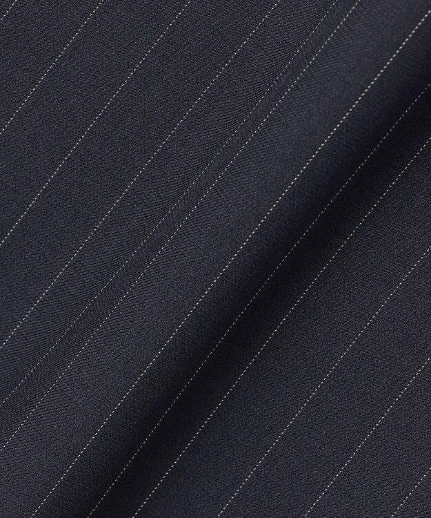 ANY 【6サイズ展開/ウエストゴム】イージーテーパードパンツ ネイビーストライプ