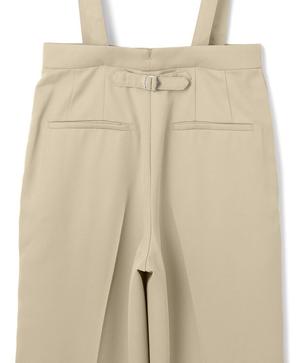 ICB L 【CLASSY.1月号掲載・2WAY・洗える】 クリアサテン ワイドストレートパンツ ベージュ系