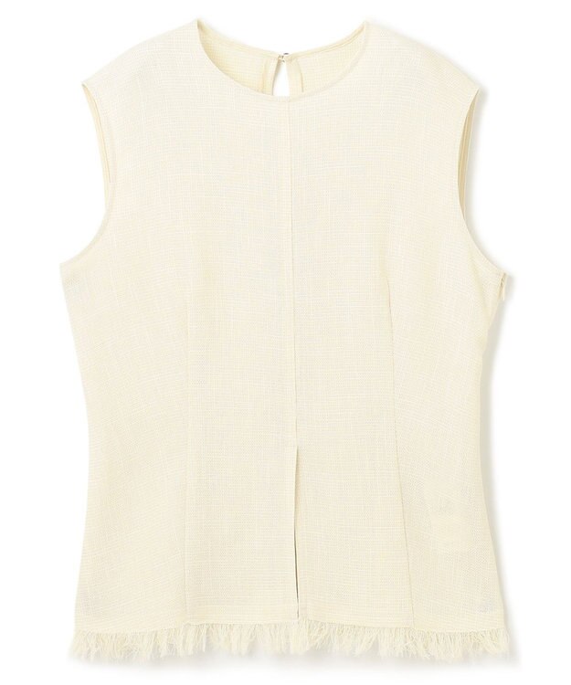 BEIGE， 【洗える】CANNET / ノースリーブブラウス Ecru