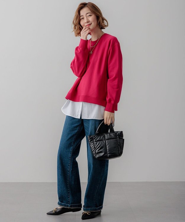 23区 【WEB&一部店舗限定カラーあり/Oggi2月号掲載】カラー スウェット [一部店舗限定カラー]ルビー(7月)