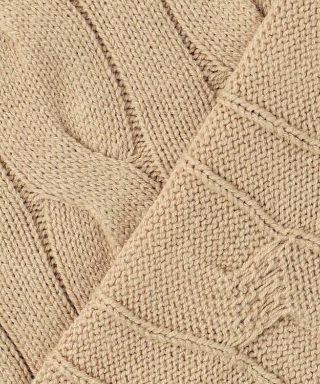 J.PRESS YORK STREET 【WOMEN】チルデンクルーネック ニットベスト ベージュ系