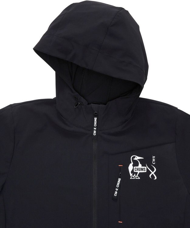 CW-X 【MEN】 CW-X 【CHUMS (チャムス)コラボ】 メンズトップス ジャケット はっ水(本体) フードつき(ドローコードで調整可能) 長袖 UVカット率90％以上（本体） メンズ LNO530 /ワコール ブラック