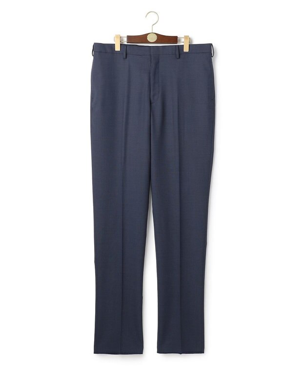 J.PRESS MEN 【KING SIZE】【洗える / 高通気性 / ストレッチ性 / 防シワ】バーズアイスラックス / ノータック ネイビー系