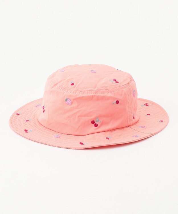 ANY KIDS 刺繍 バケットハット ピンク