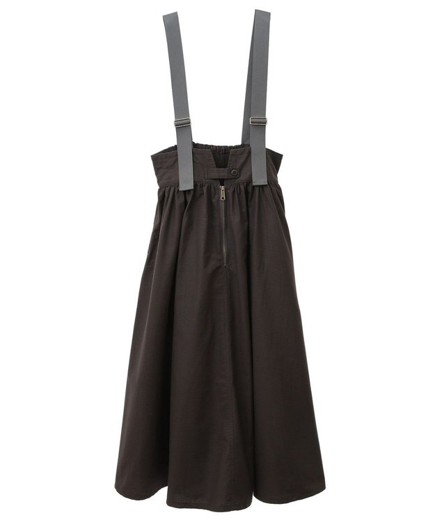 Green Parks ・ＤＯＵＢＬＥ　ＦＬＡＧＳサスペンダーミリタリースカート Charcoal Gray