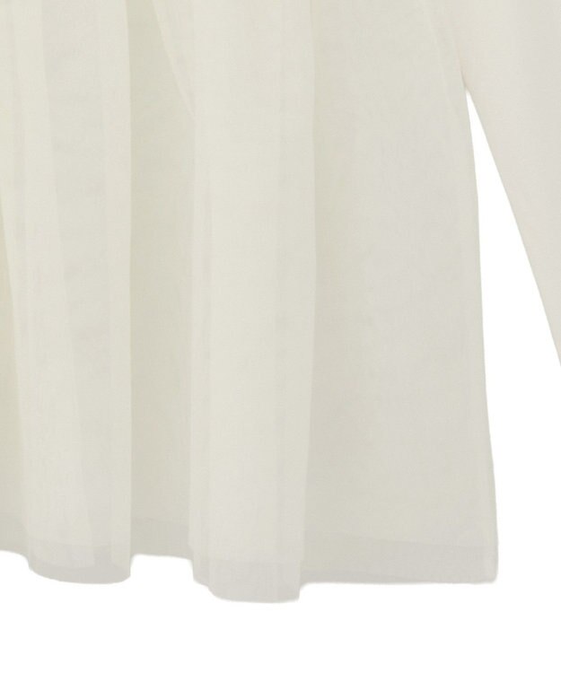 earth music&ecology 【吸湿発熱】あったかフェミニンインナー（チュールヘム） Off White