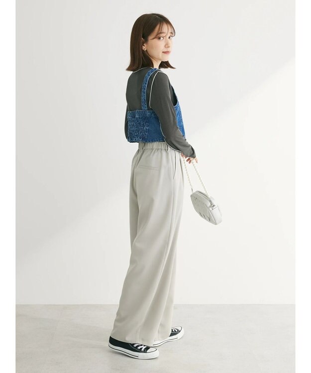 Green Parks デニムビスチェ Light Indigo