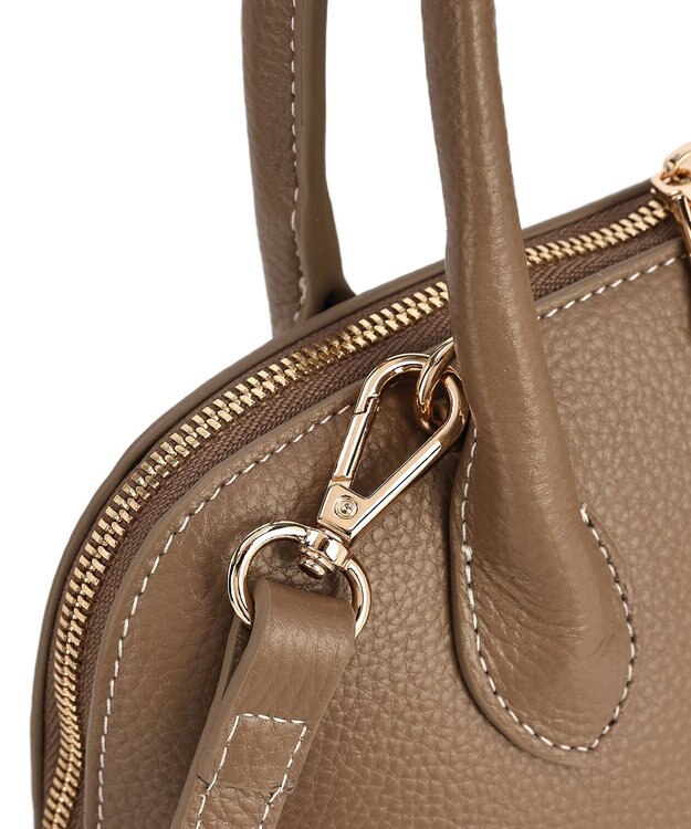 style code 【PADMA/パドマ】 キーチャーム付 本革ハンドバッグ トープ