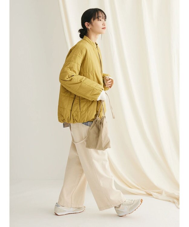 CRAFT STANDARD BOUTIQUE 蓄熱 スクエアキルトブルゾン Mustard