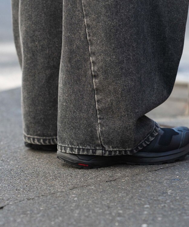 WEGO 【ユニセックス着用ITEM/SMLサイズ展開】カバーフィットバルーンデニムパンツ デニムブラックソノタ