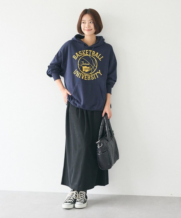 CRAFT STANDARD BOUTIQUE カットコーデュロイタイトスカート Black