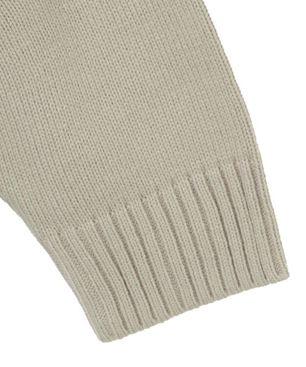 WEGO 【ユニセックス着用ITEM】ワンポイントハーフジッププルオーバー オフホワイト