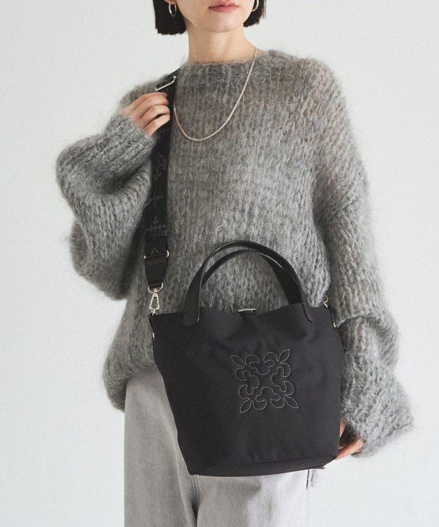 russet 《WEB限定》コーデュラナイロン2WAYミニトートバッグ(CE-1673-WEB) Black