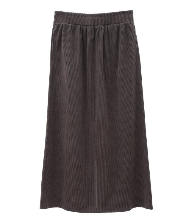 CRAFT STANDARD BOUTIQUE カットコーデュロイタイトスカート Charcoal Gray