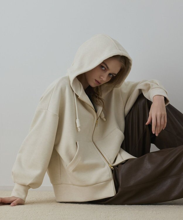 GRACE CONTINENTAL ルーズパーカー ホワイト