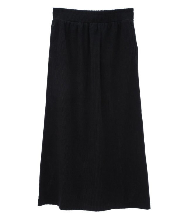 CRAFT STANDARD BOUTIQUE カットコーデュロイタイトスカート Black