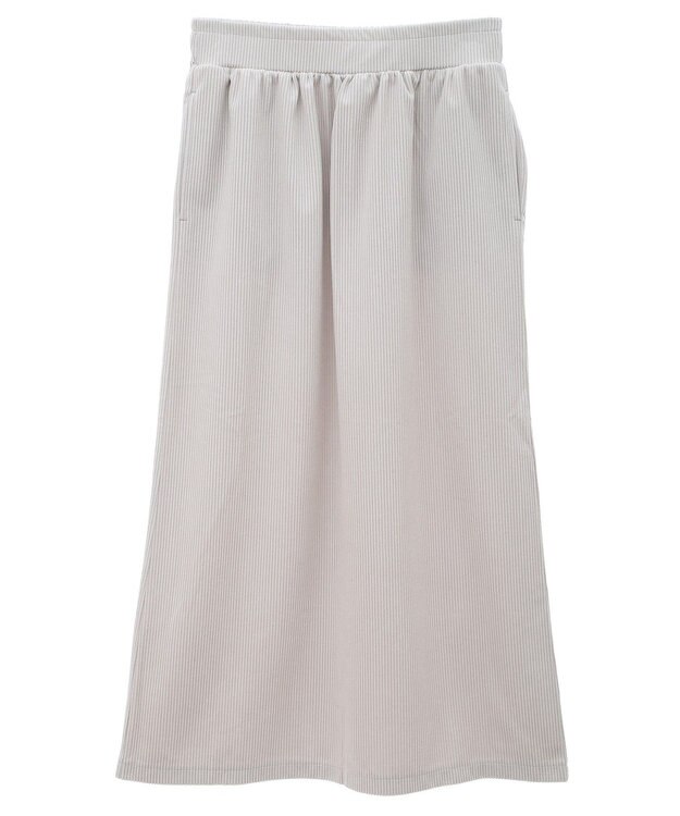 CRAFT STANDARD BOUTIQUE カットコーデュロイタイトスカート Gray Beige