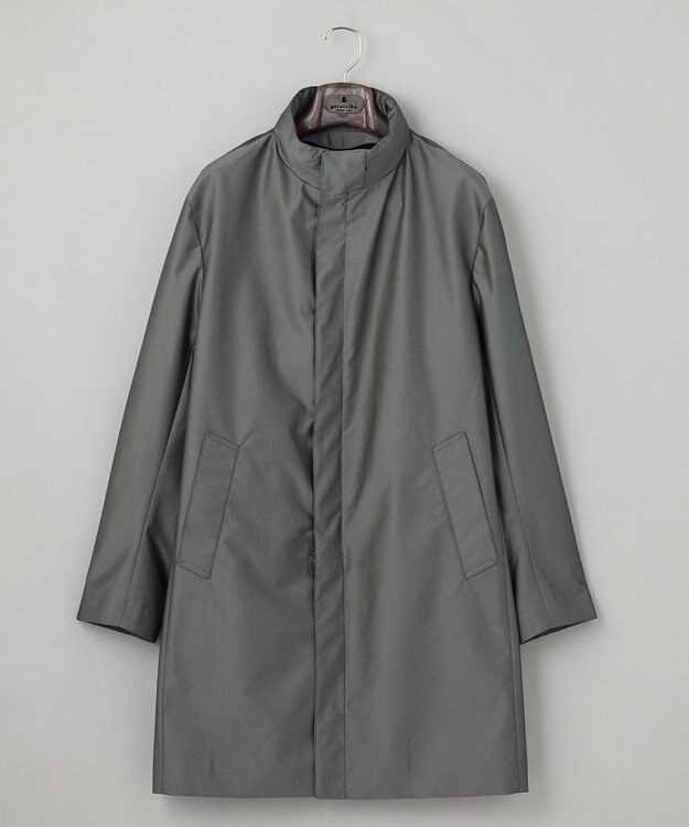 GOTAIRIKU 【防水/軽量/シワになりにくい】ラスタードビーメモリーラミネーションコート_スタンドカラー(24年モデル) グレー系8