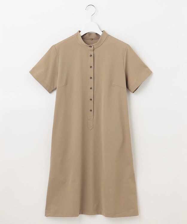 23区GOLF 2WAY着用可能【23Fondation/WOMEN】衿付き シャツワンピース ベージュ系