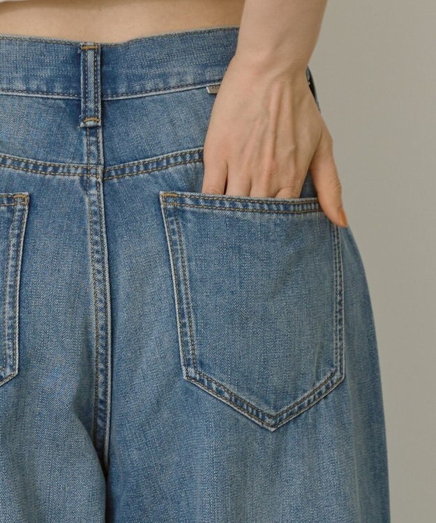 AMERICAN HOLIC 【接触冷感】ワイドデニム Light Indigo