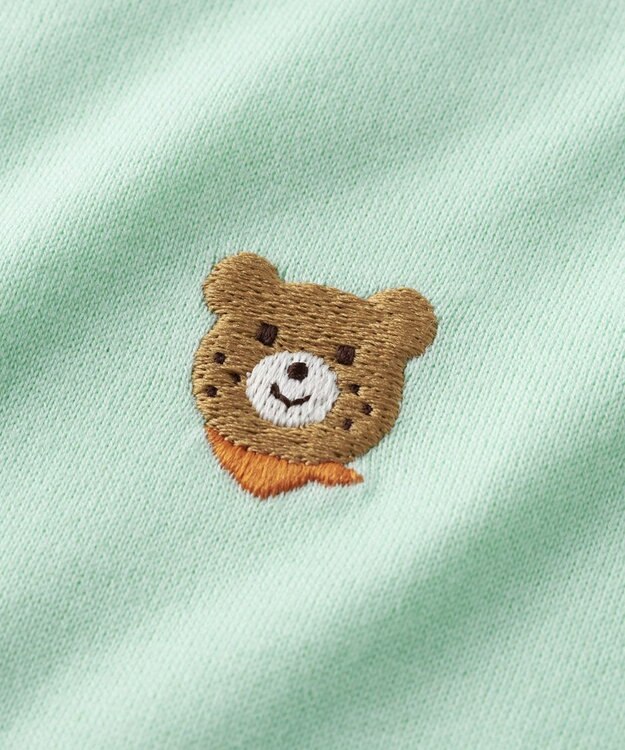 MIKI HOUSE HOT BISCUITS 【70-120cm】【Everyday Series】ワンポイント 半袖Tシャツ アイスグリーン