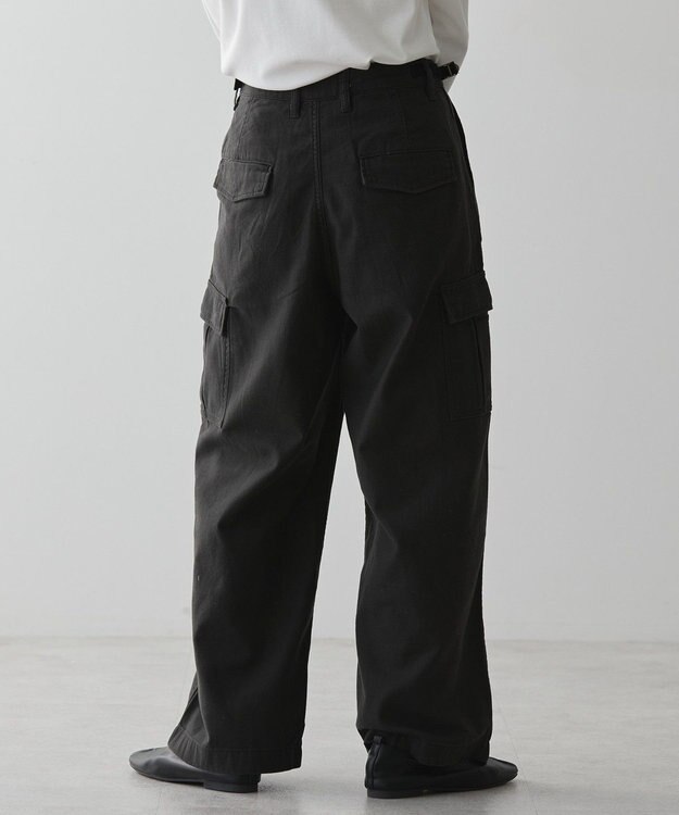 AMERICAN HOLIC 綿スラブカーゴパンツ Black