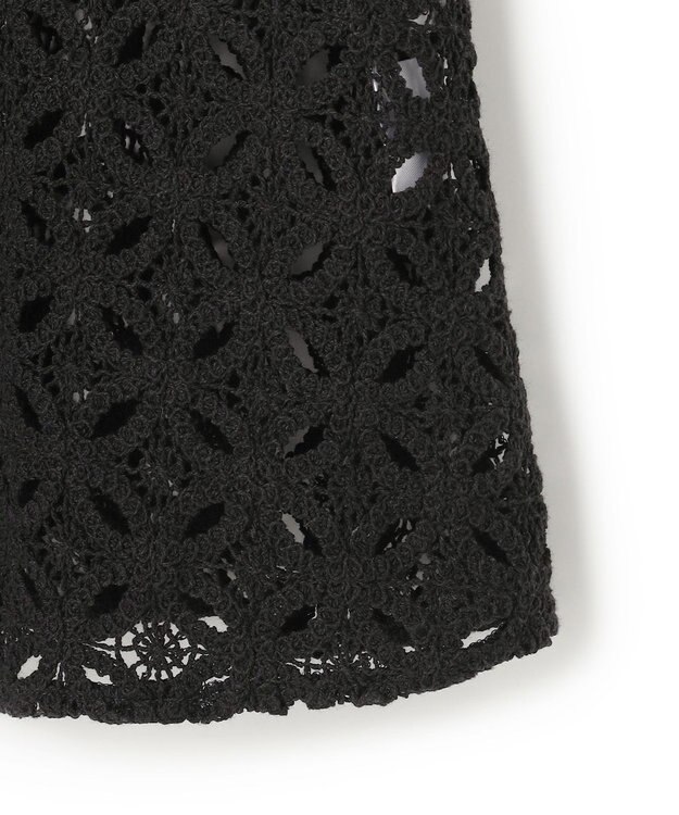 UNFILO 【2点セット】ラッセルレース キャミレイヤード Tシャツ ブラック