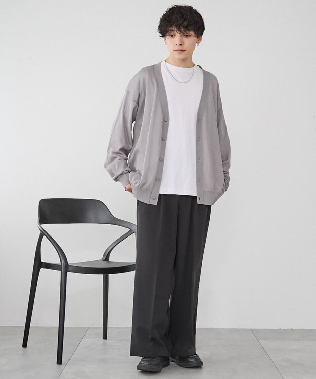 WEGO 【ユニセックス着用ITEM/紫外線対策/冷房対策】シアーカーディガン グレー