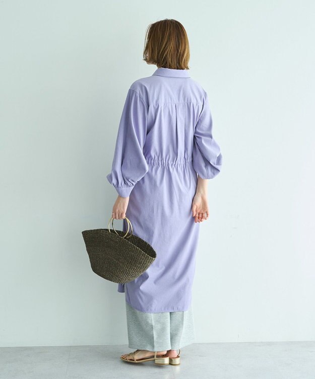 YECCA VECCA UVカット2way袖バルーンワンピース Lavender