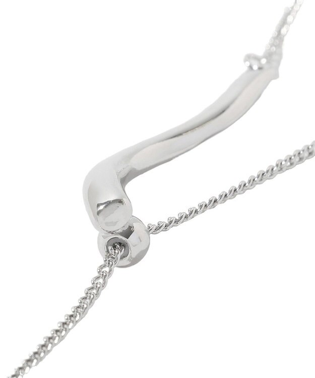 YECCA VECCA ウェービーメタルスライドラリエット Silver