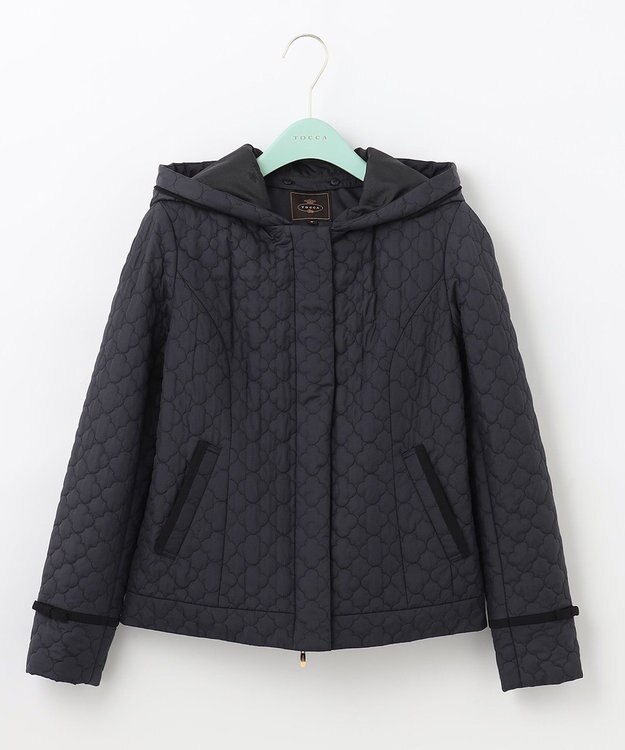 TOCCA LAURA キルティングショートコート ネイビー系