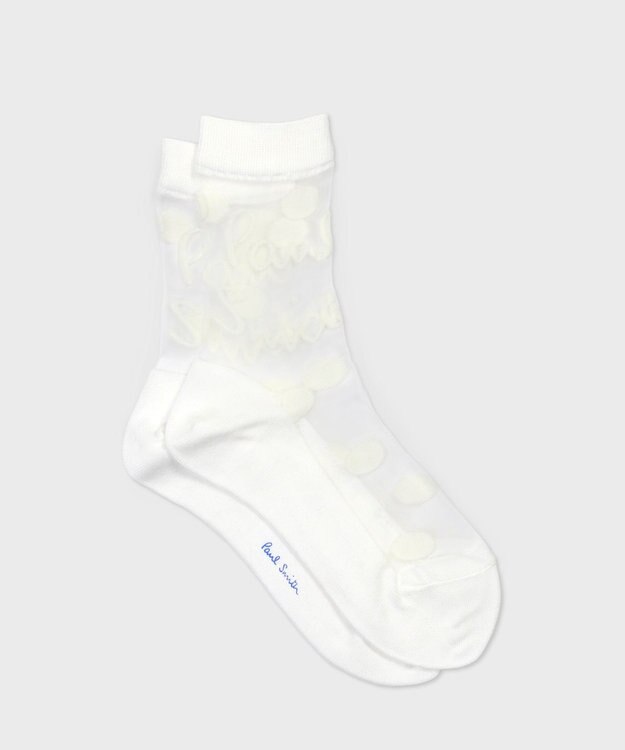 Paul Smith ロゴシアー ソックス オフホワイト