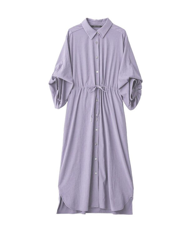 YECCA VECCA UVカット2way袖バルーンワンピース Lavender