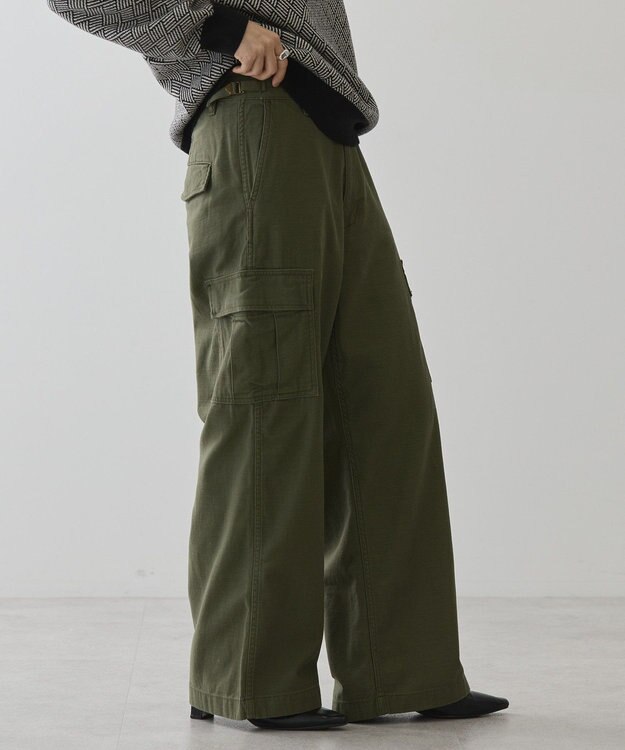 AMERICAN HOLIC 綿スラブカーゴパンツ Khaki