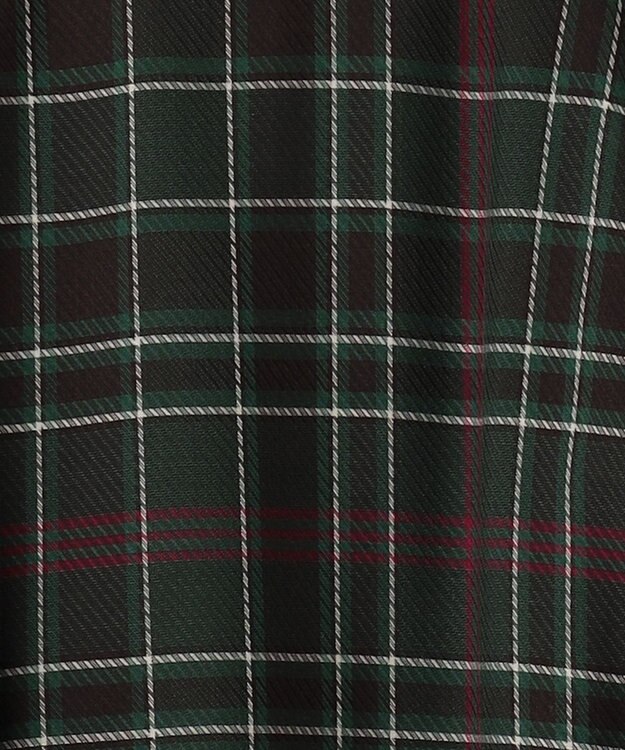 組曲 L シアーツイルチェック フレアスカート グリーン系9